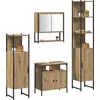 Image de vidaXL Ensemble de meubles de salle de bain avec étagère 4 pcs Artisan-chêne bois composite