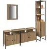 Image de vidaXL Ensemble de meubles de salle de bain avec étagère 4 pcs Artisan-chêne bois composite