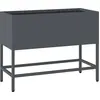 Image de vidaXL Planteur de jardin surélevé Anthracite 60 x 26 x 45 cm Acier