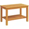Image de vidaXL Table d'appoint Huile naturelle 70 x 40 x 45 cm Bois massif Acacia