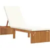Image de Chaise longue vidaXL, couleur huile naturelle, 200 x 55 x 94 cm, bois massif d'acacia
