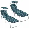 Image de vidaXL Transat 2 pièces Vert 58 x 188 x 77 cm Polyester