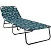 Image de vidaXL Chaise longue pliante multicolore 188 x 57 x 86,5 cm en polyester