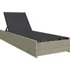 Image de Chaise longue vidaXL beige 200,5 x 70 x 75 cm en polyrotin
