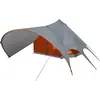 Image de Tente tipi vidaXL pour 7 personnes, gris et orange, 600 x 600 x 347 cm