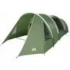 Image de Tente tunnel vidaXL 4 personnes avec toit vert et blanc 778 x 356 x 210 cm