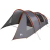 Image de Tente tunnel vidaXL pour 5 personnes, gris et orange, 805 x 405 x 211 cm