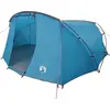 Image de Tente tunnel vidaXL 4 personnes avec toit, bleu et gris, 318 x 275 x 140 cm