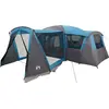 Image de Tente familiale vidaXL pour 20 personnes, bleue et grise, 745 x 700 x 217 cm