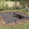 Image de vidaXL Bâche pour bassin Gris 1 x 10 m Polyester et coton