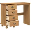 Image de Bureau vidaXL ASKIM marron 95 x 40 x 75 cm en pin massif