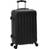Image de vidaXL Valise avec serrure 3 pcs noir 50 x 31 x 78 cm ABS plastique