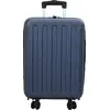 Image de vidaXL Valise avec serrure bleu foncé 34 x 23 x 55,5 cm ABS plastique