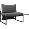 Image de Ensemble de canapés de jardin vidaXL, 2 pièces, acier anthracite