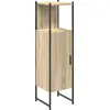 Image de Armoire de salle de bain vidaXL, beige, 33 x 33 x 120,5 cm, aggloméré