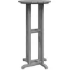 Image de vidaXL Table de bar Gris clair 55 x 55 x 107 cm Polyéthylène