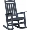 Image de vidaXL Fauteuil à bascule de jardin bleu marine 92 x 70 x 108 cm HDPE