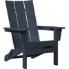 Image de vidaXL Chaise Adirondack pliable Bleu marine 80,5 x 74,5 x 92 cm HDPE