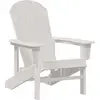 Image de Chaise Adirondack vidaXL blanche 82 x 74 x 92 cm en PEHD