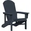 Image de Chaise Adirondack vidaXL bleu marine 82 x 74 x 92 cm en PEHD