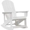Image de vidaXL Fauteuil à bascule Adirondack blanc 92 x 73,5 x 92 cm HDPE