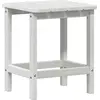 Image de vidaXL Table d'appoint blanche 38 x 38 x 46 cm polyéthylène