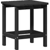 Image de vidaXL Table d'appoint noire 38 x 38 x 46 cm en polyéthylène