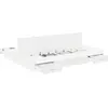 Image de vidaXL Cadre de lit de rangement Blanc 200 x 200 cm Bois composite