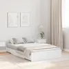 Image de vidaXL Cadre de lit de rangement Blanc 120 x 190 cm Bois composite