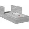 Image de vidaXL Cadre de lit de rangement avec stockage Gris Sonoma 90 x 200 cm