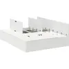 Image de vidaXL Cadre de lit de rangement Blanc 140 x 200 cm Bois composite