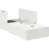 Image de vidaXL Cadre de lit de rangement Blanc 90 x 190 cm Bois composite