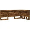 Image de vidaXL Tête de lit de rangement Chêne fumé 80 cm Bois composite