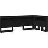 Image de vidaXL Tête de lit de rangement noir imitation chêne 90 cm Bois composite