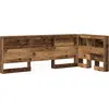 Image de vidaXL Tête de lit de rangement avec étagère Vieux bois 100 cm Bois composite