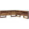 Image de vidaXL Tête de lit de rangement avec étagère Vieux bois 200 cm Bois composite