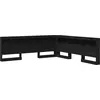Image de vidaXL Tête de lit de rangement noir imitation chêne 180 cm Bois composite