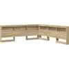 Image de vidaXL Tête de lit de rangement chêne Sonoma 180 cm Matériau dérivé du bois