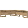 Image de vidaXL Tête de lit de rangement, style artisanal, bois stratifié chêne