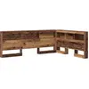 Image de vidaXL Tête de lit de rangement avec étagère Vieux bois 140 cm Bois composite