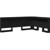 Image de vidaXL Tête de lit de rangement noir imitation chêne 135 cm Bois composite