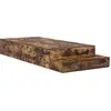 Image de vidaXL Cadre de lit de rangement Chêne fumé 90 cm Bois composite