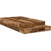 Image de vidaXL Structure de lit avec rangement et porte, en bois de récupération, 120 cm, en panneaux de particules