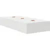 Image de vidaXL Cadre de lit de rangement avec mémoire Blanc 90 cm Bois composite