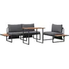 Image de vidaXL Ensemble de jardin 3 pcs Anthracite Acier