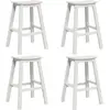 Image de vidaXL Ensemble de bar de jardin 4 pcs blanc HDPE