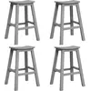 Image de vidaXL Ensemble de bar de jardin 4 pcs gris clair HDPE