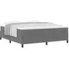 Image de vidaXL Lit boxspring gris clair 180 x 200 cm tissu velours côtelé