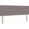 Image de Tête de lit taupe 160 cm en tissu vidaXL