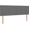 Image de Tête de lit vidaXL gris clair 160 cm en velours côtelé